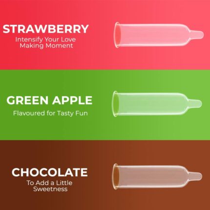 Strawberry Green Apple Chocolate Flavor Condom