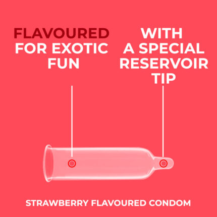 Strawberry Flavor Condom