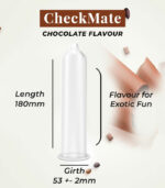 size of chocolate flavor condom