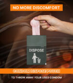 Dotted condom with dispose pouches