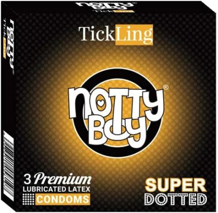 NottyBoy Tickling Super Dotted Condoms - 3 Count