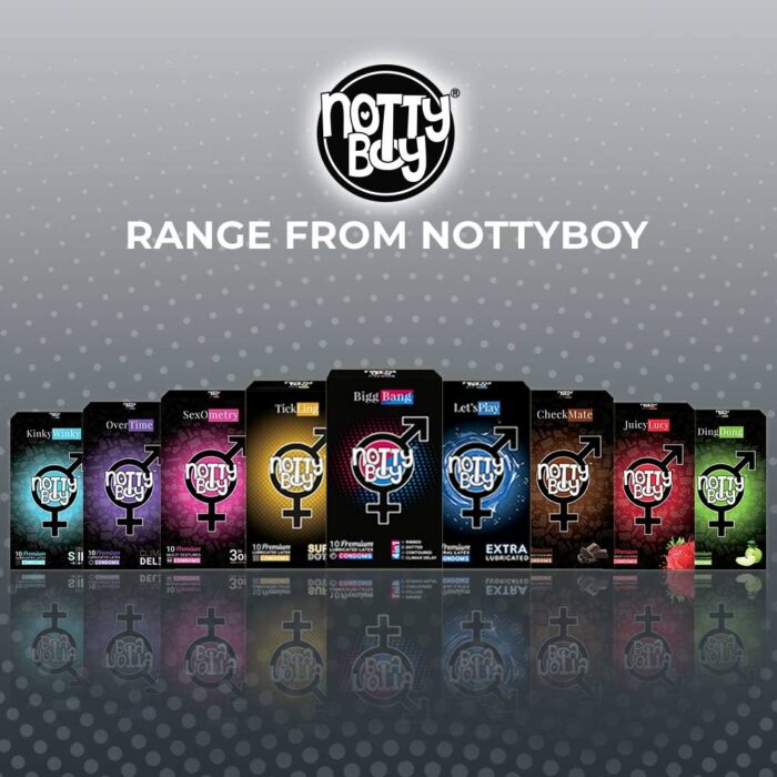NottyBoy Bulk Pack Dotted Latex Lubricated Condoms - 1000 Count | Extra Raised Dots for More Pleasure