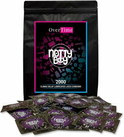 NottyBoy Over Time Condoms with Long Lasting Effect - 2000 Count Value Pack Condoms