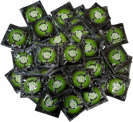 NottyBoy Green Apple Fruit Flavored Condoms for Men - 1000 Count | Bulk Pack Condoms
