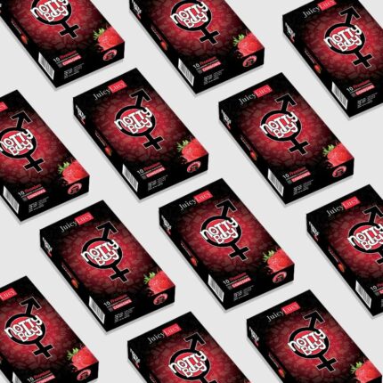 NottyBoy 1000 Condoms Pack Bulk (Latex Male Condom) (Strawberry Flavored)