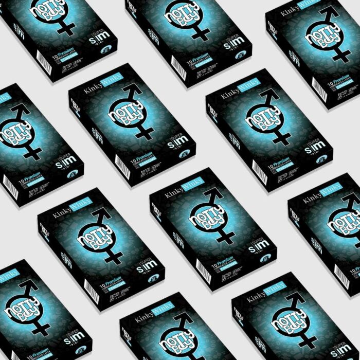 NottyBoy 1000 Condoms Pack Bulk (Latex Male Condom) (Super Slim)